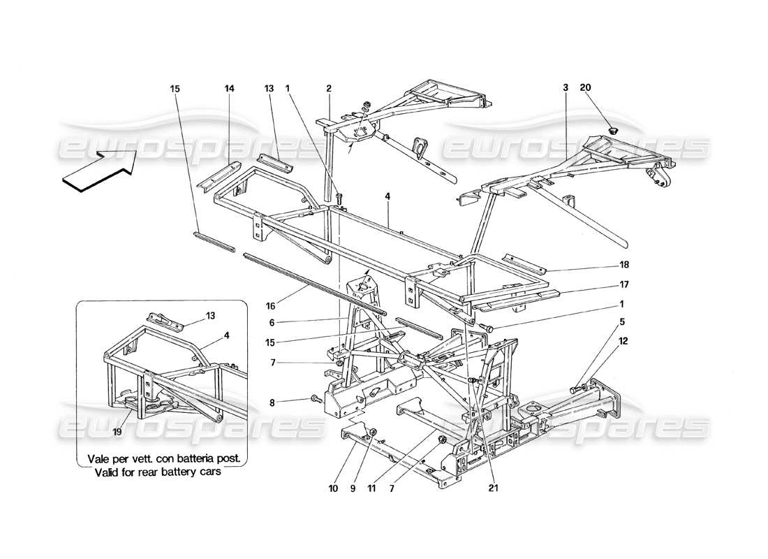 part diagram containing part number 62622100