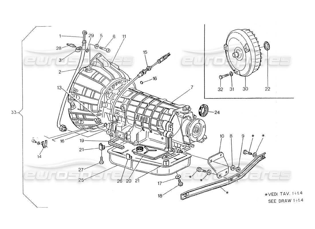 a part diagram from the maserati 418 / 4.24v / 430 parts catalogue