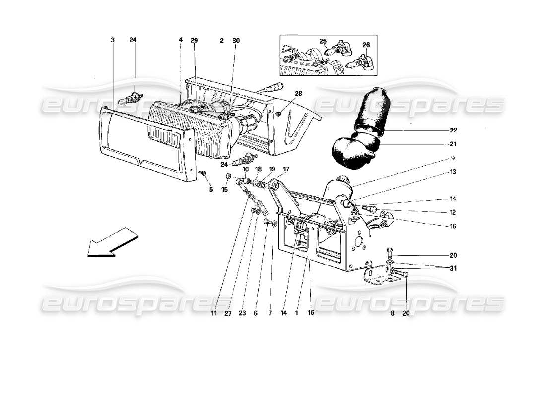 part diagram containing part number 62519600