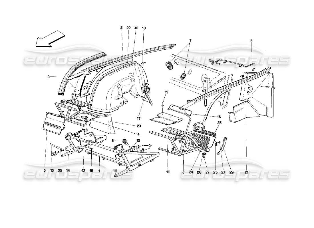 part diagram containing part number 62632300