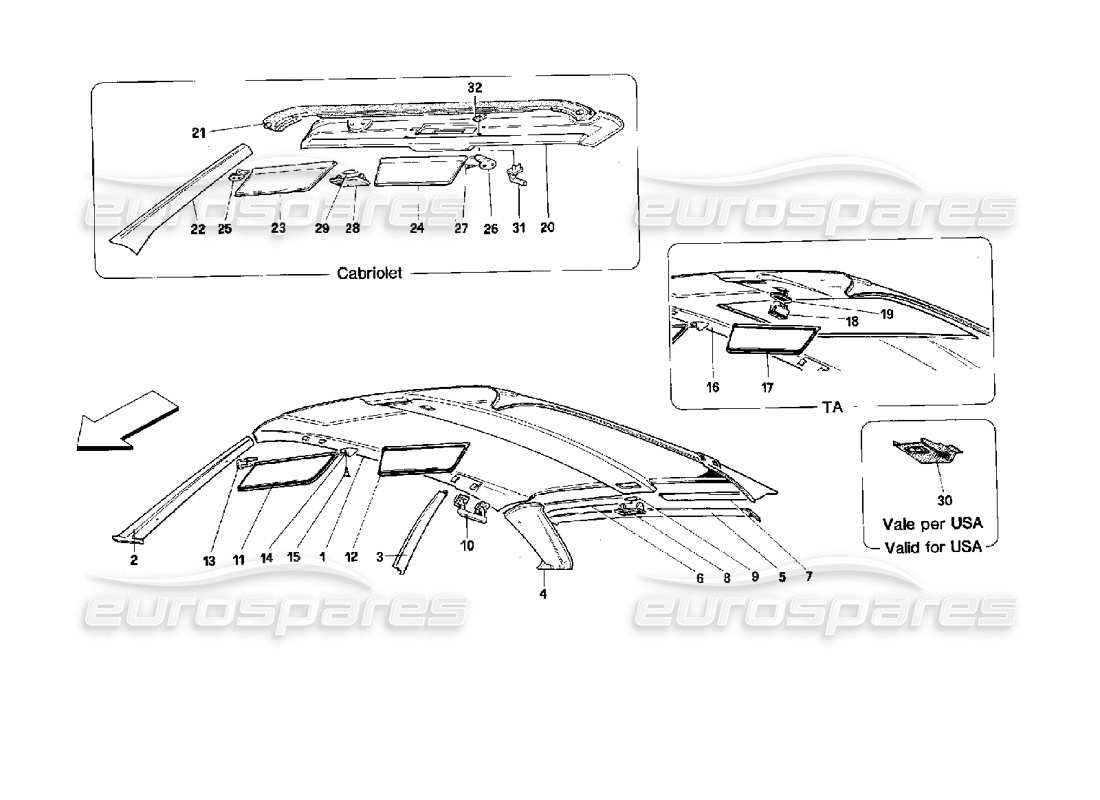 part diagram containing part number 62583500