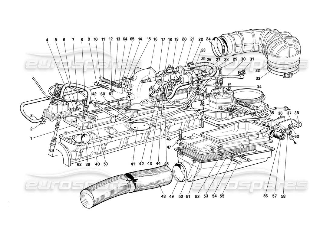 a part diagram from the ferrari 412 (mechanical) parts catalogue