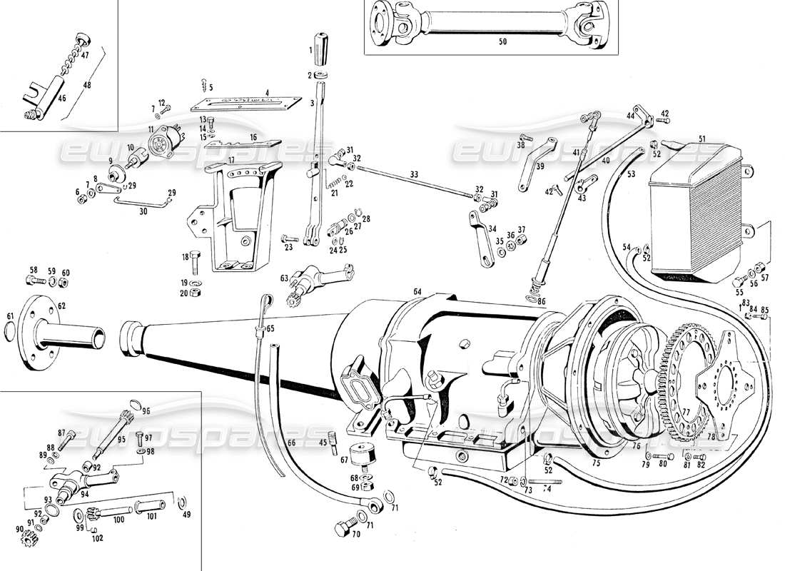 part diagram containing part number pn 57175