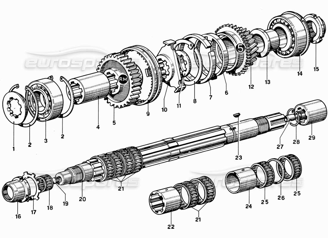 part diagram containing part number k 40/17