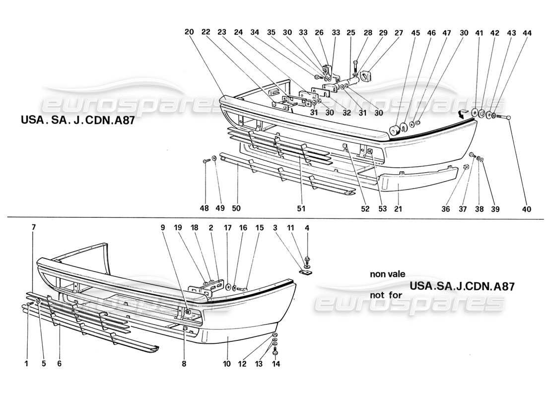 part diagram containing part number 61736800