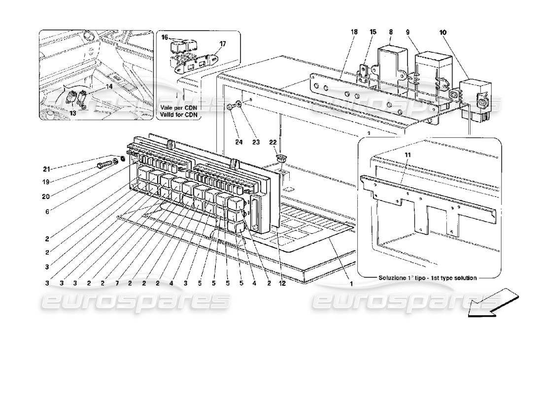 part diagram containing part number 63677300