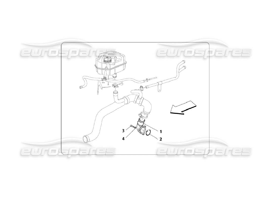 a part diagram from the maserati qtp. (2006) 4.2 parts catalogue