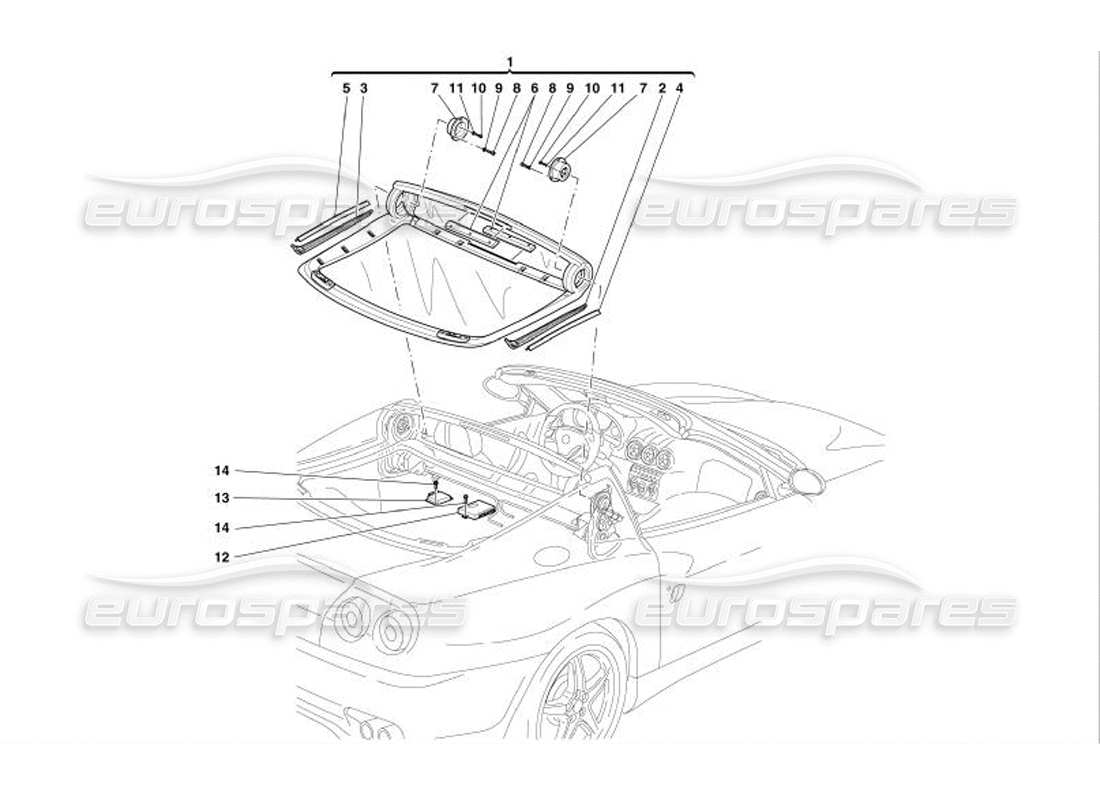 part diagram containing part number 14305921