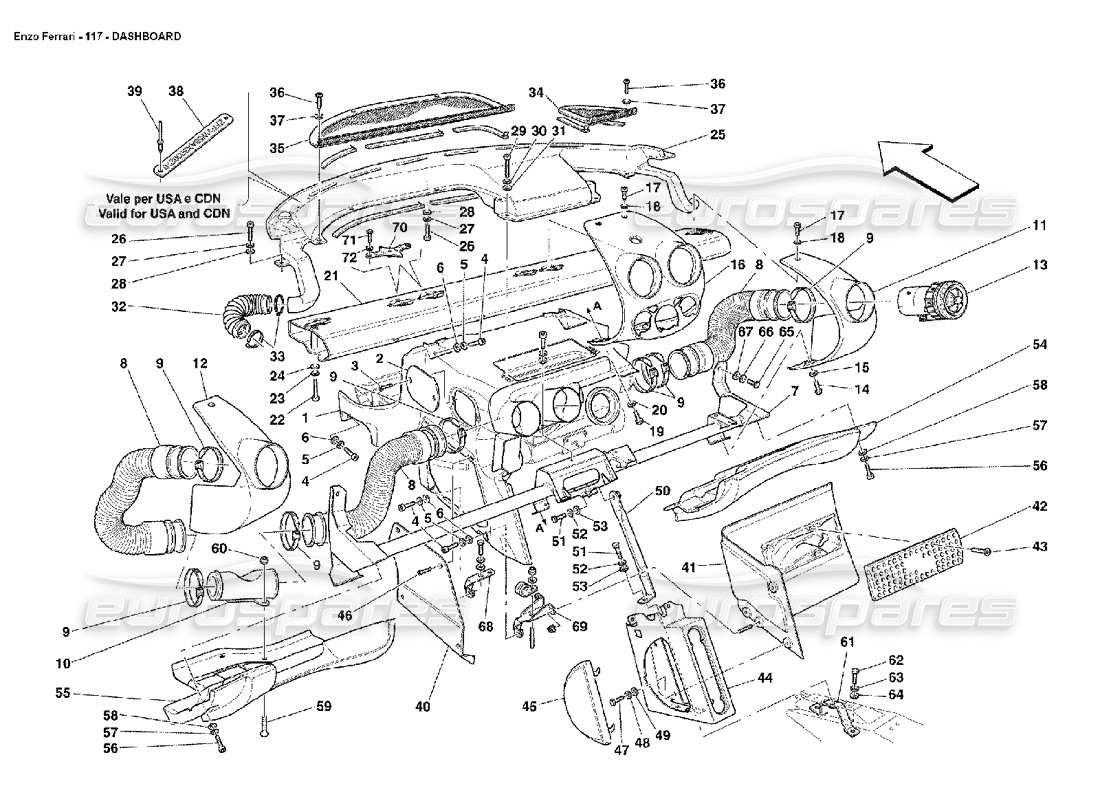 part diagram containing part number 65253400