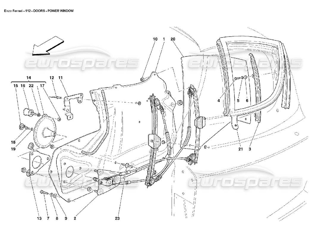 part diagram containing part number 67057000