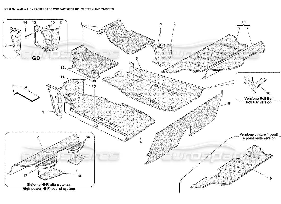 part diagram containing part number 67428400