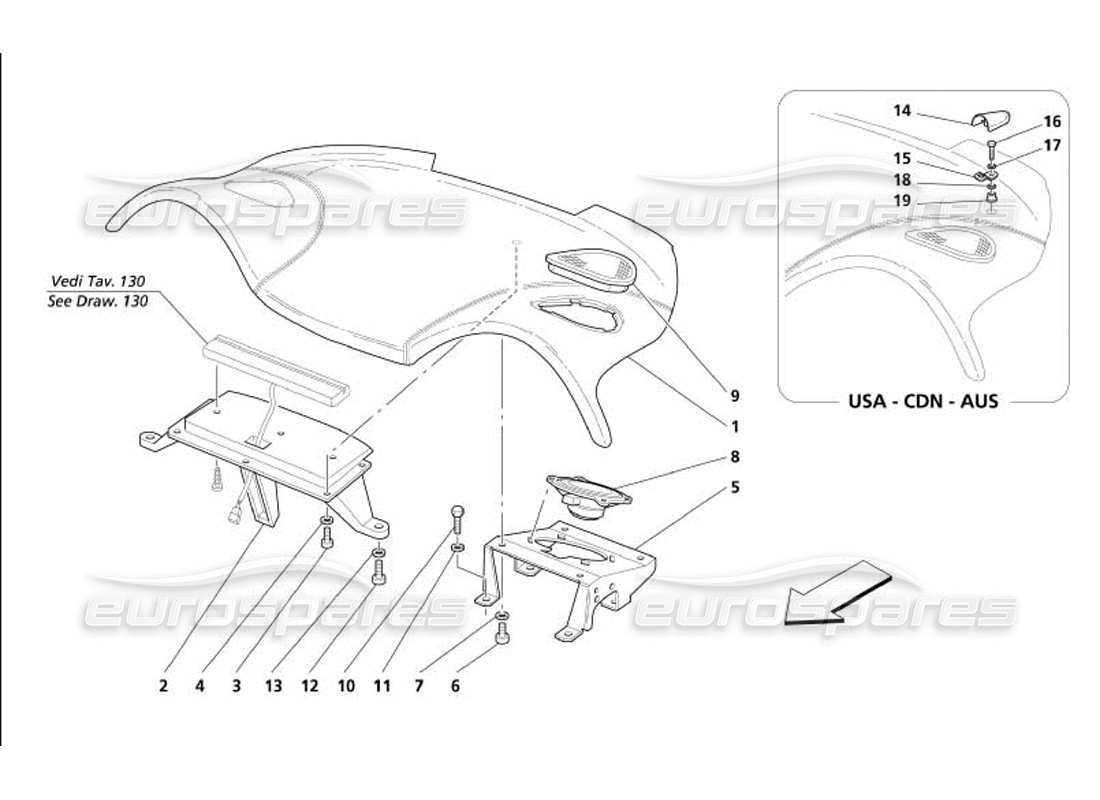 part diagram containing part number 66154400