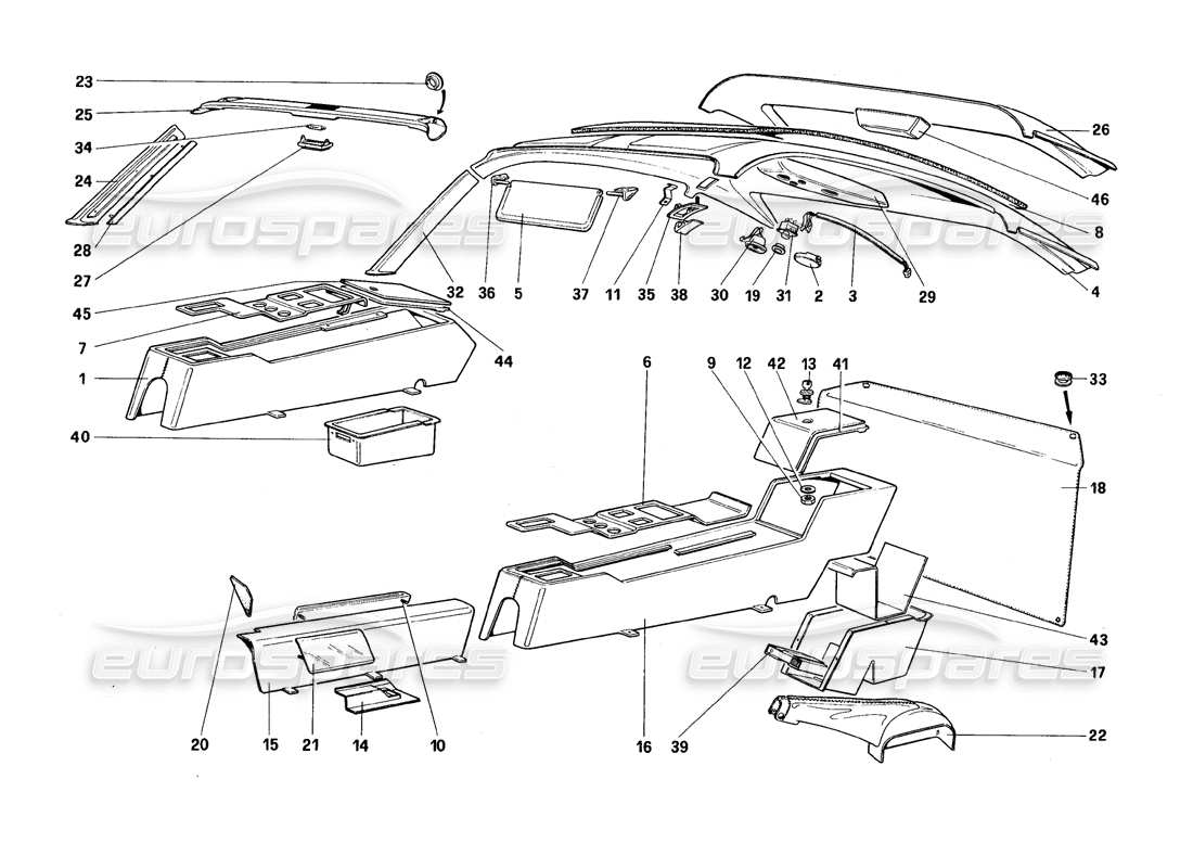 part diagram containing part number 61819500