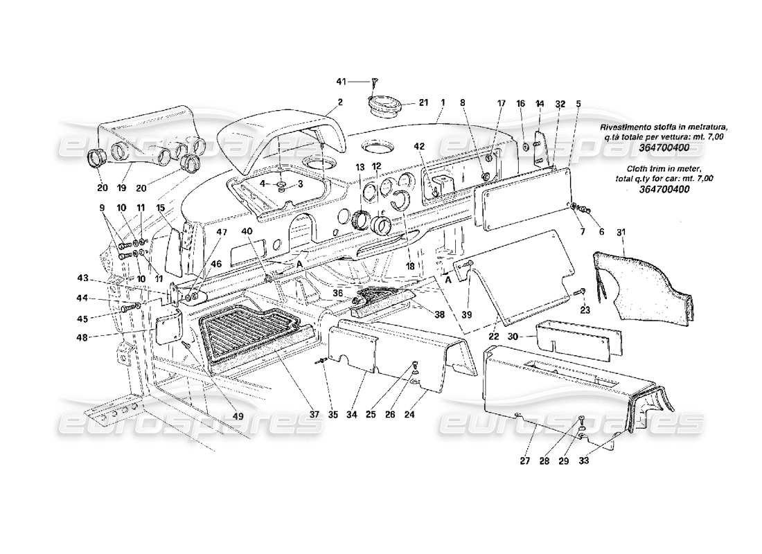 part diagram containing part number 62759100