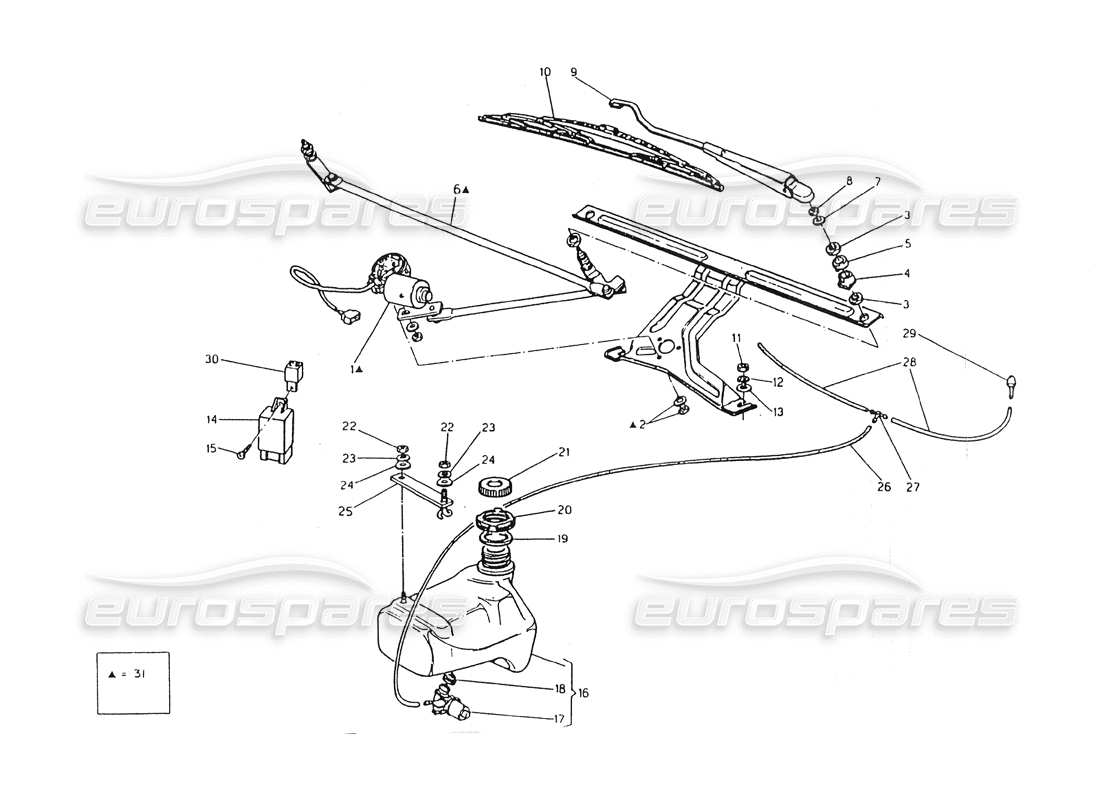 a part diagram from the Maserati 418 / 4.24v / 430 parts catalogue