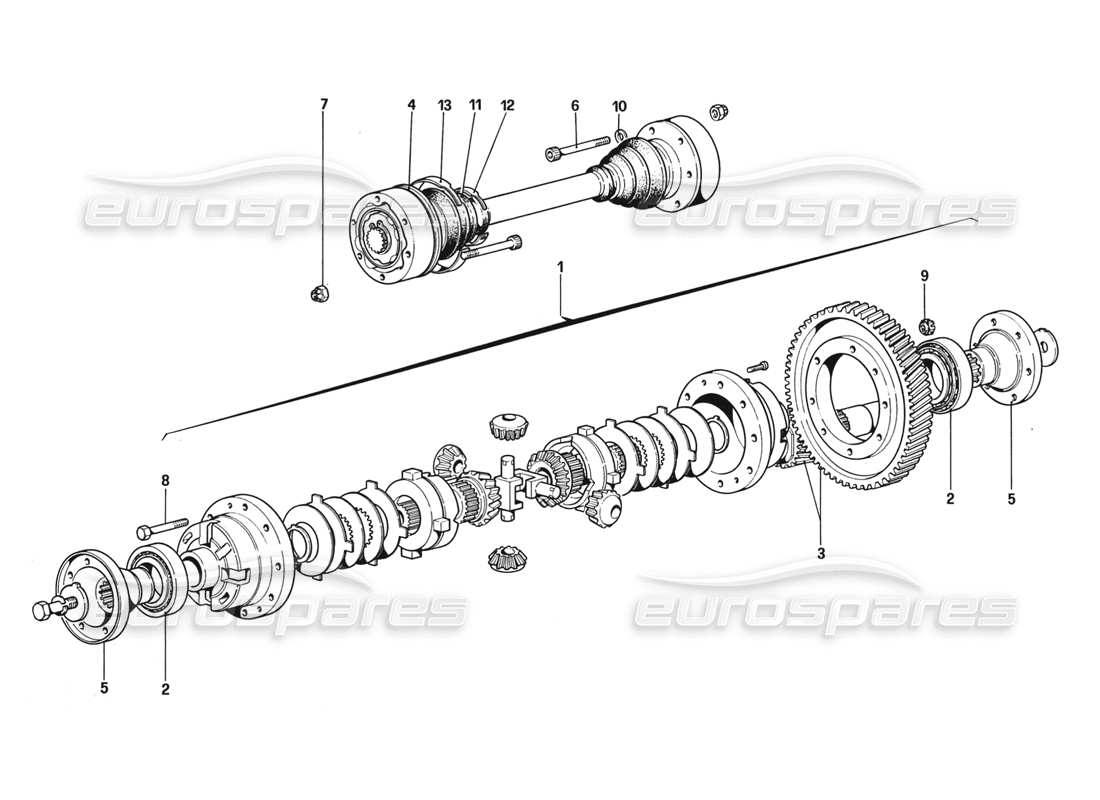 a part diagram from the ferrari 328 parts catalogue