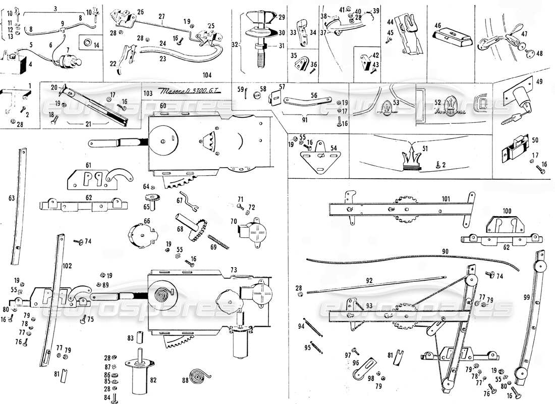 part diagram containing part number 109 - bo 62037