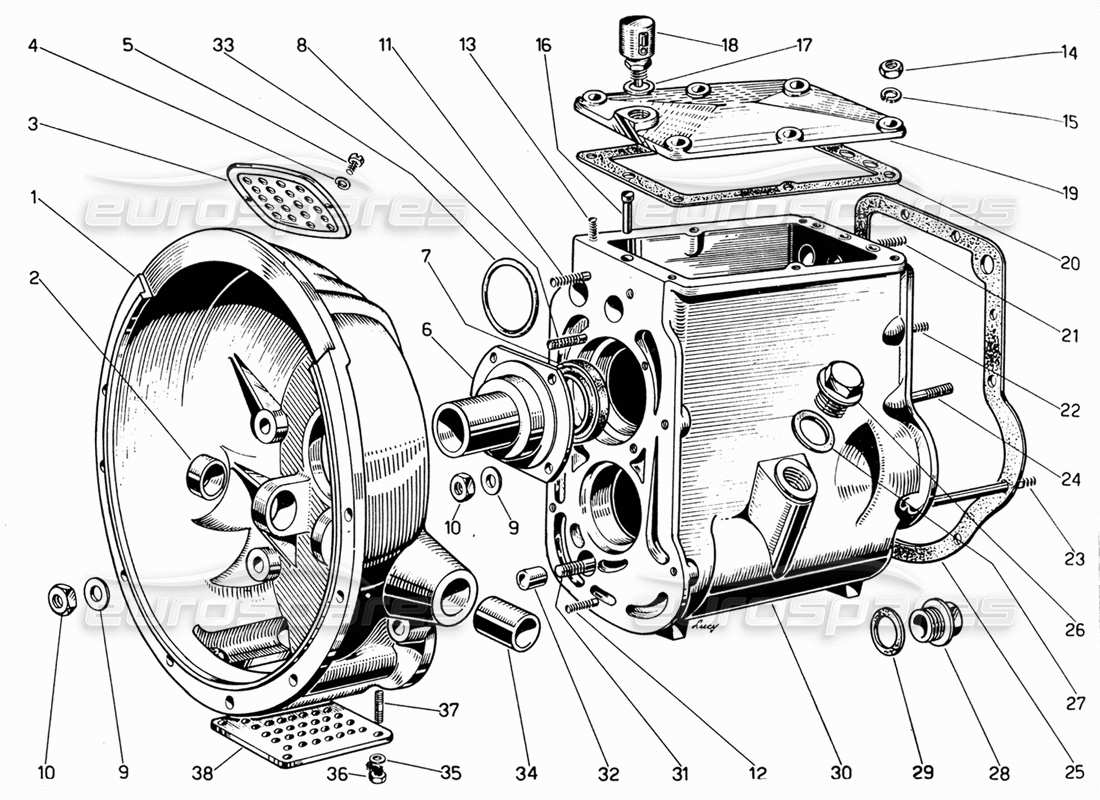 part diagram containing part number 22708