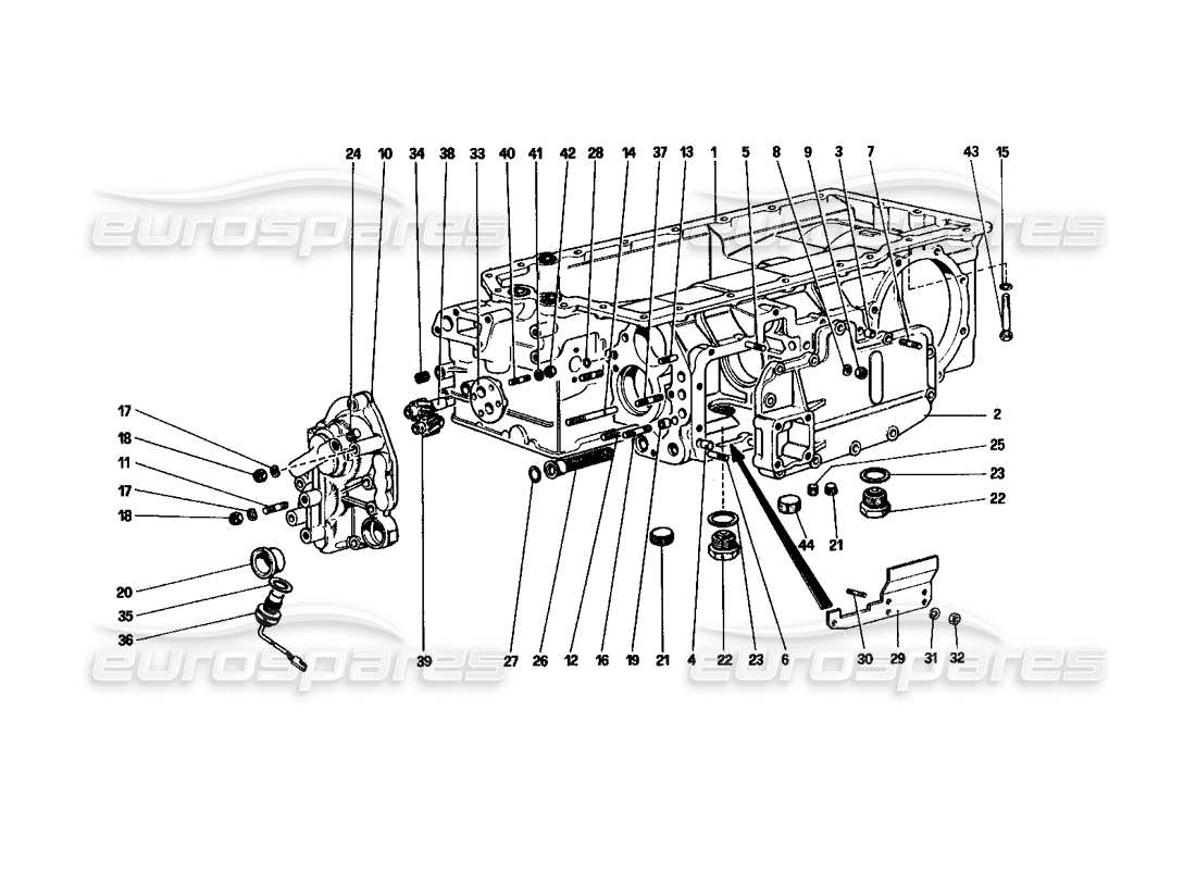 a part diagram from the ferrari 512 parts catalogue