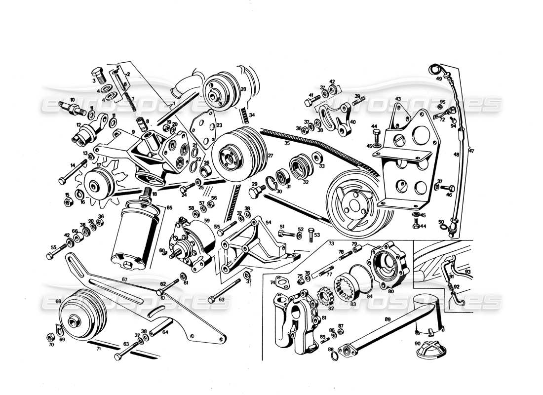 part diagram containing part number 707 07 47 me 69030