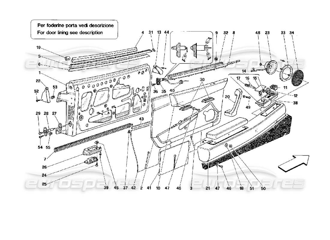 part diagram containing part number 61573700