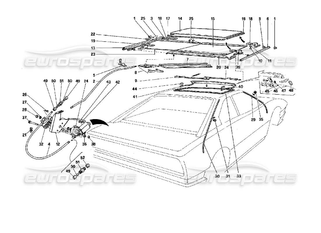 part diagram containing part number 61077200