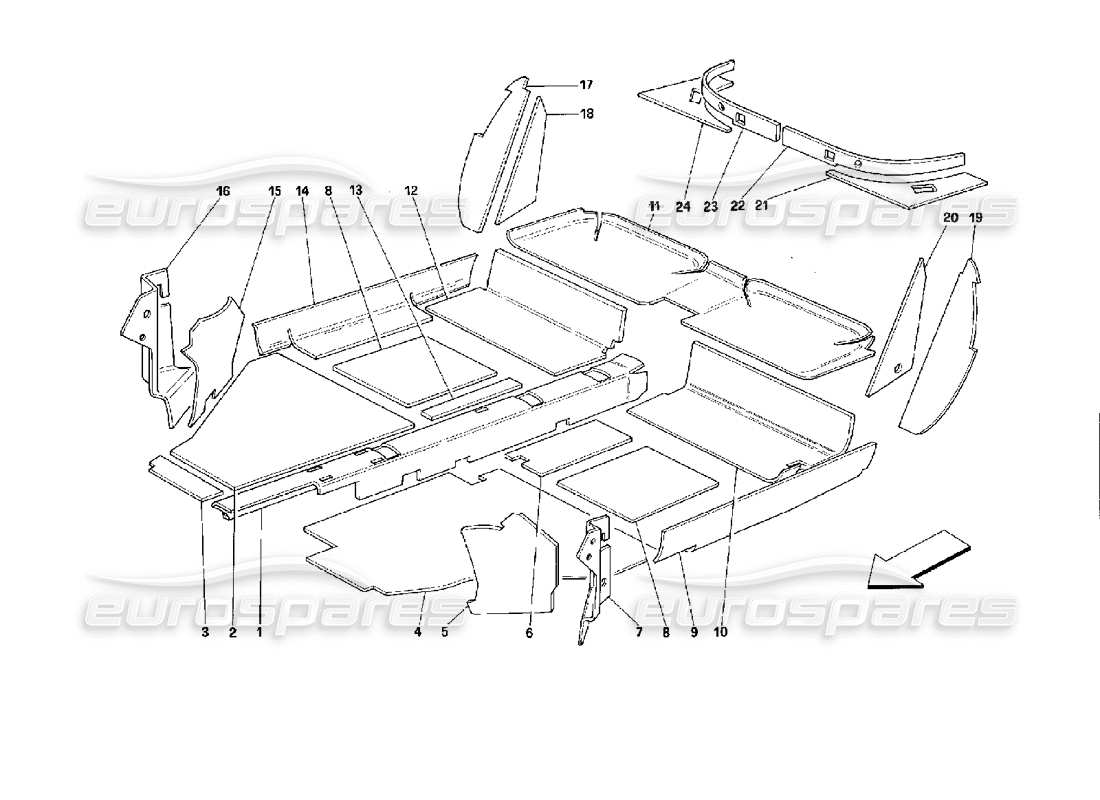 part diagram containing part number 62601800