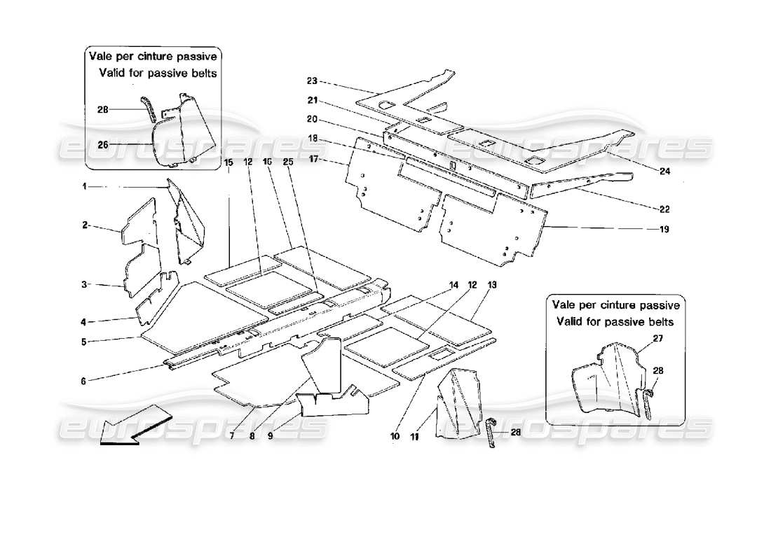 part diagram containing part number 62735200