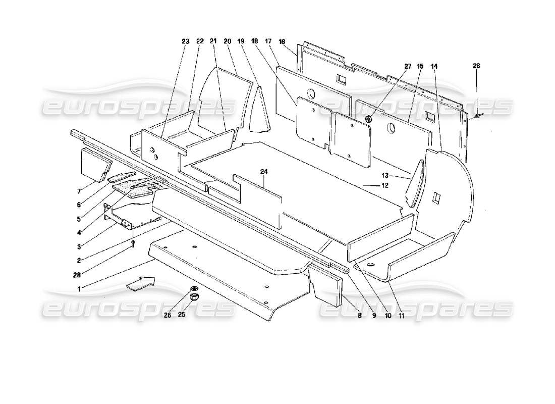 part diagram containing part number 62599800