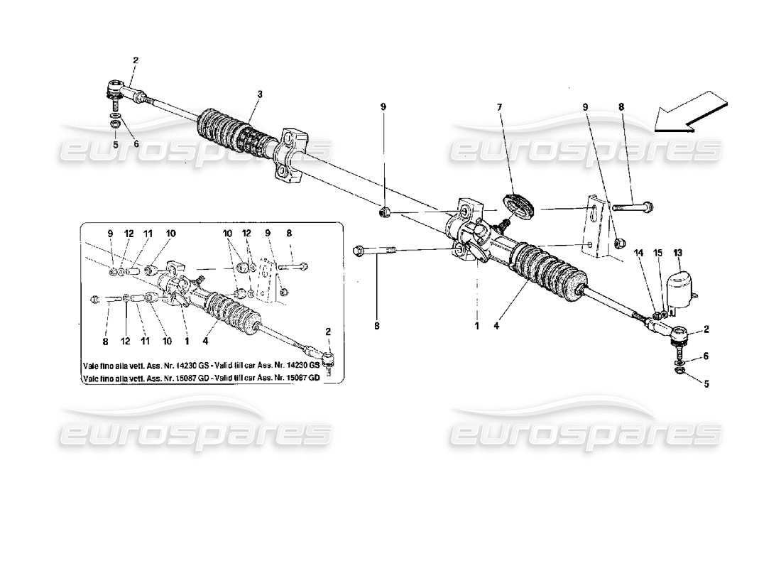 a part diagram from the ferrari 512 tr parts catalogue
