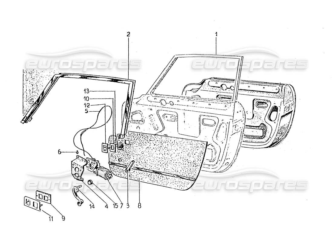 a part diagram from the ferrari 330 gt 2+2 (coachwork) parts catalogue