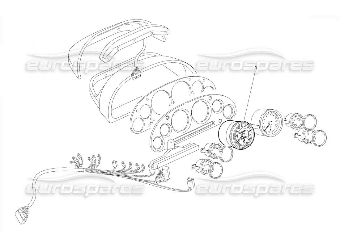 a part diagram from the lamborghini diablo vt (1994) parts catalogue