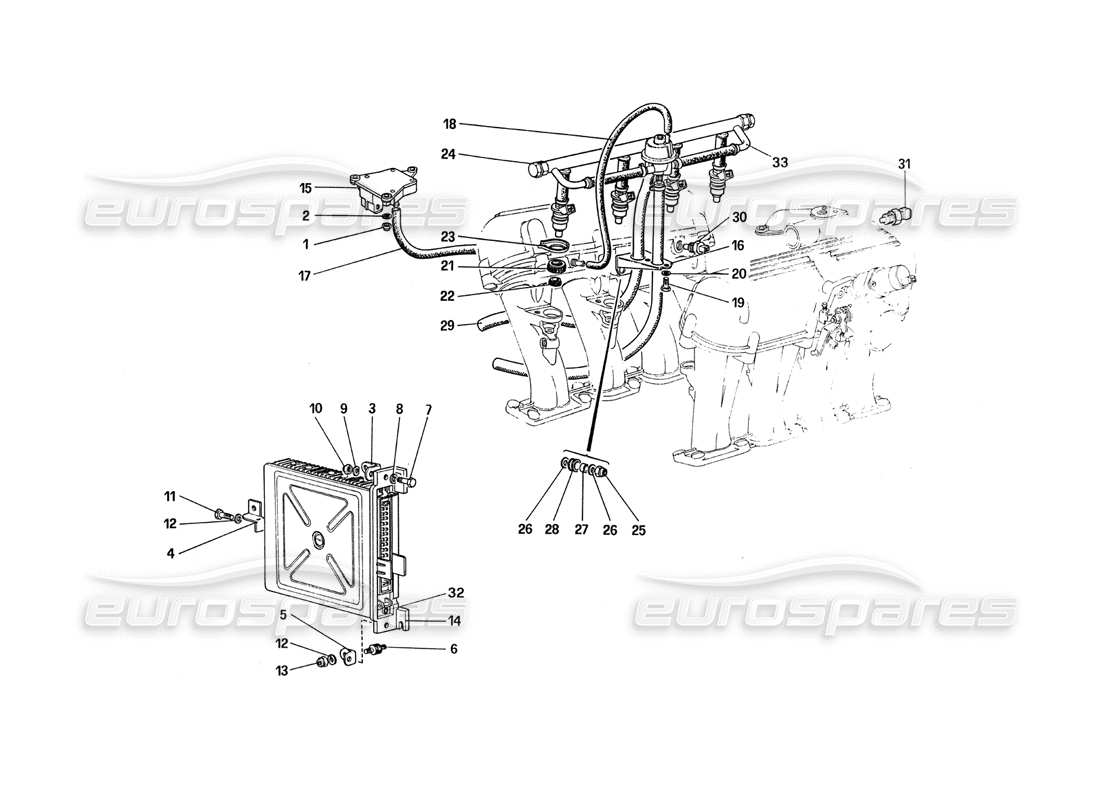 a part diagram from the ferrari 288 gto parts catalogue