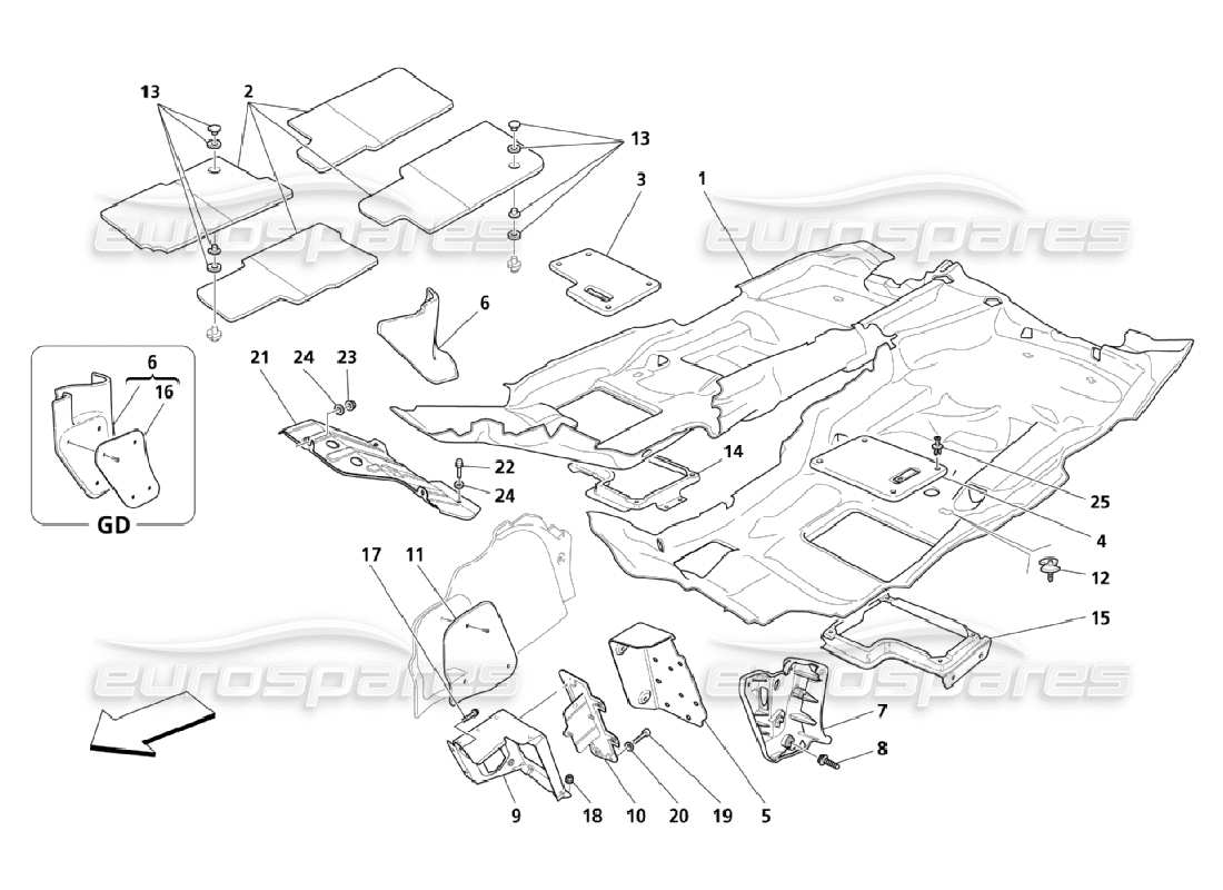 part diagram containing part number 13550201