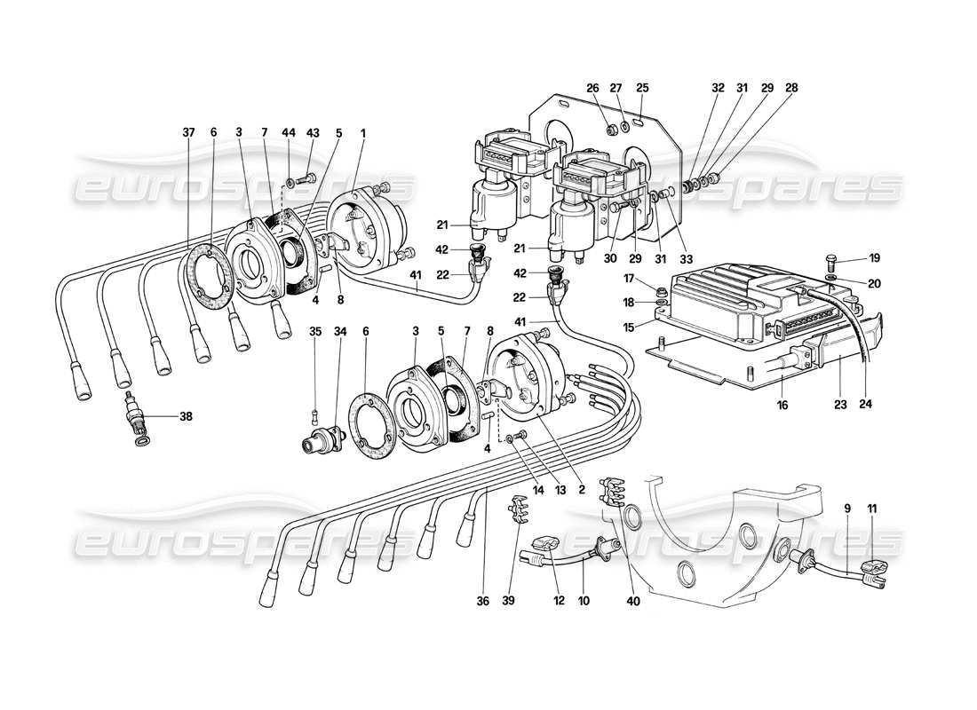 part diagram containing part number fht010