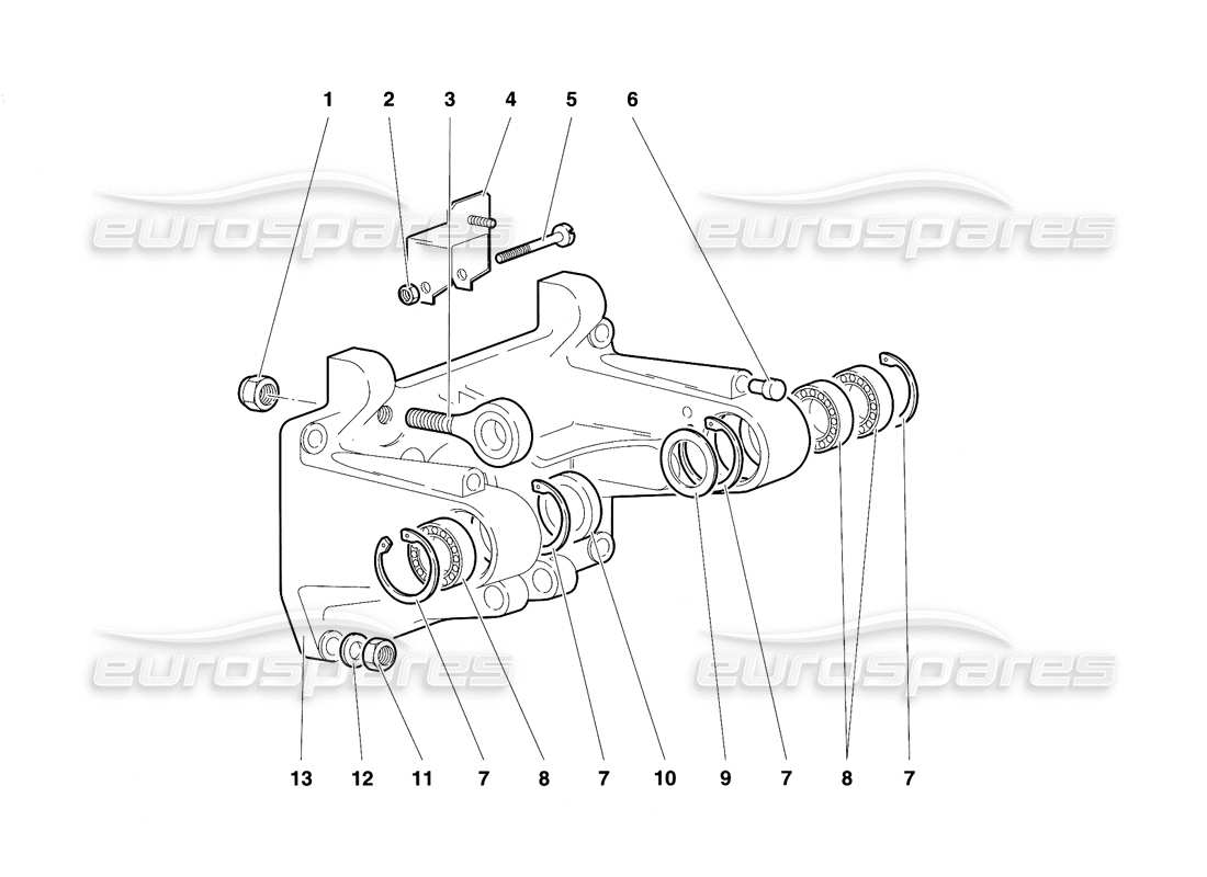 a part diagram from the Lamborghini Diablo VT (1994) parts catalogue