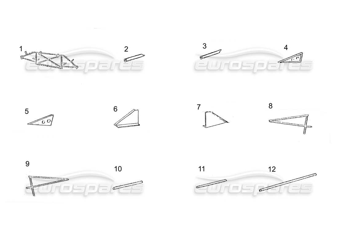 ferrari 250 gt (coachwork) chassis parts parts diagram