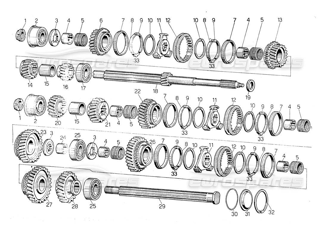 lamborghini countach lp400 gearbox parts diagram