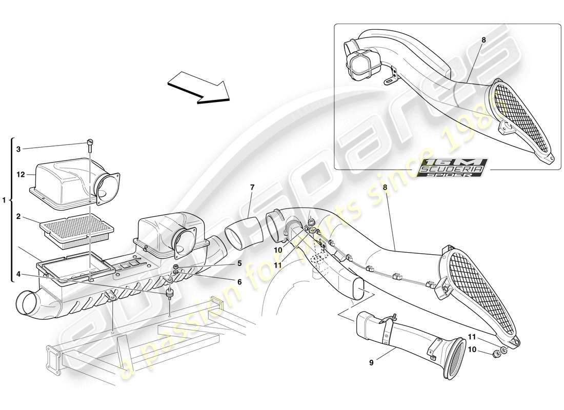 part diagram containing part number 191206