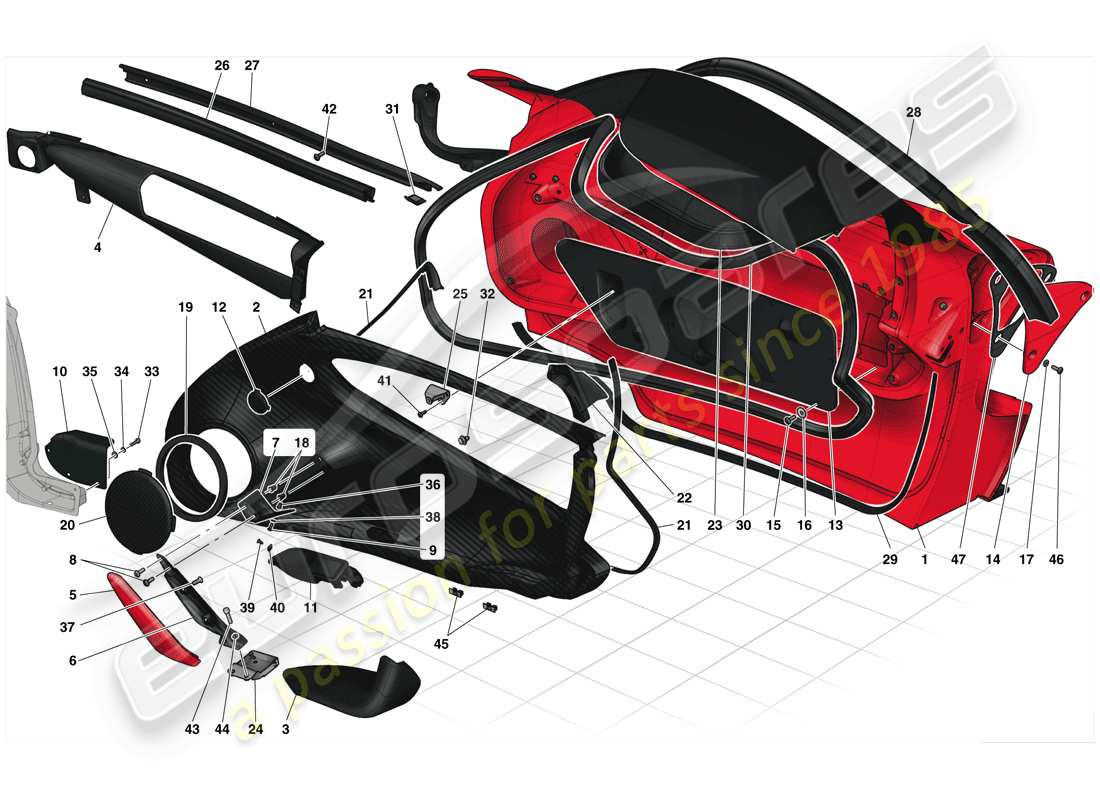 part diagram containing part number 84882300