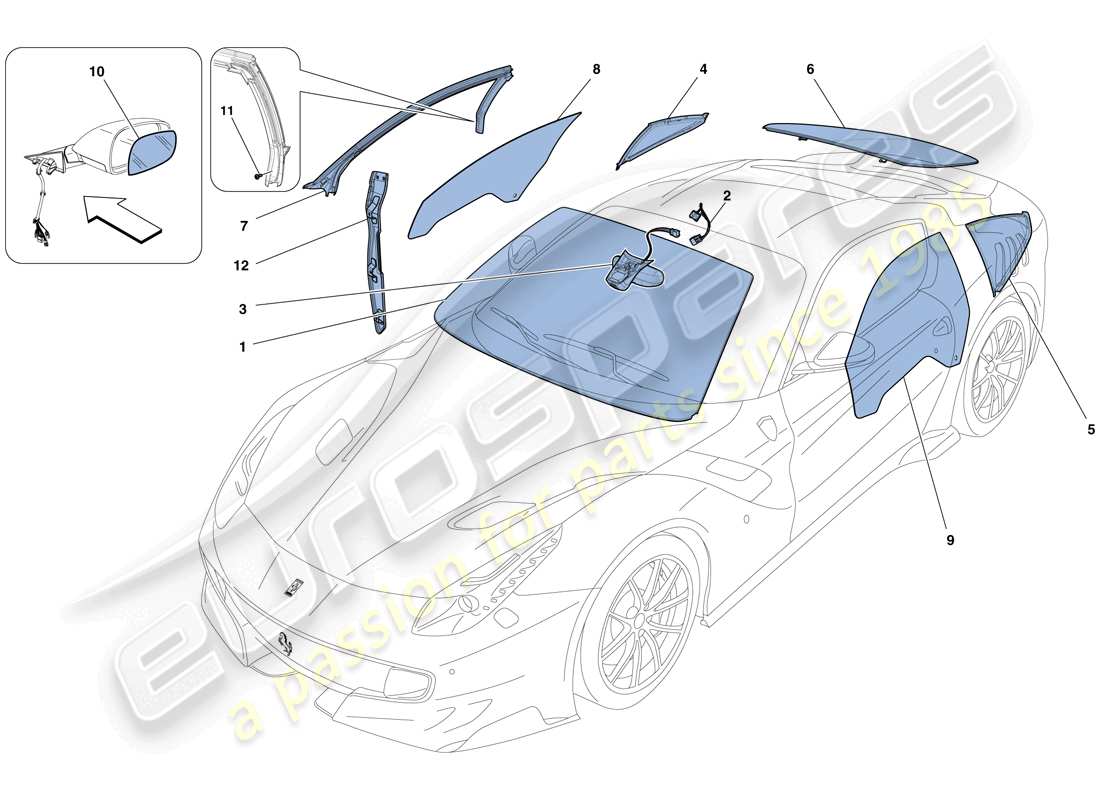 part diagram containing part number 87097000