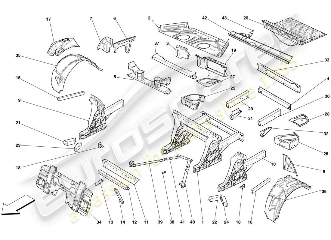 a part diagram from the Ferrari 599 SA Aperta (Europe) parts catalogue