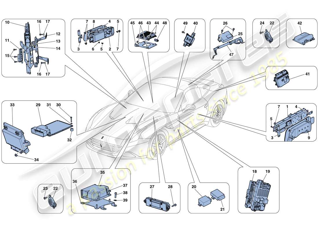a part diagram from the Ferrari California T (Europe) parts catalogue