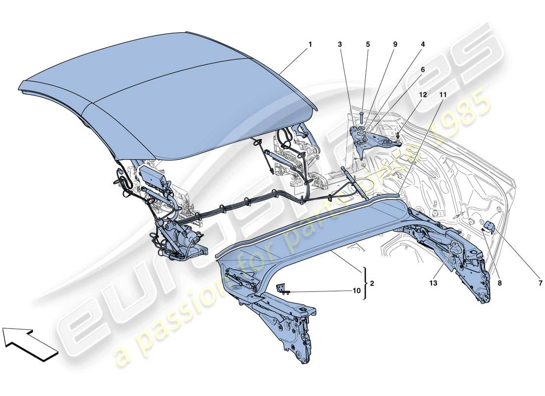 part diagram containing part number 885134..