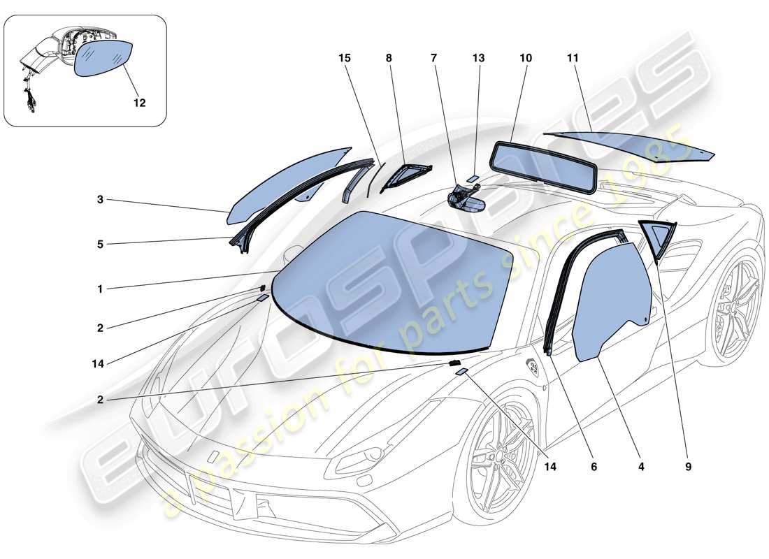 part diagram containing part number 86743300