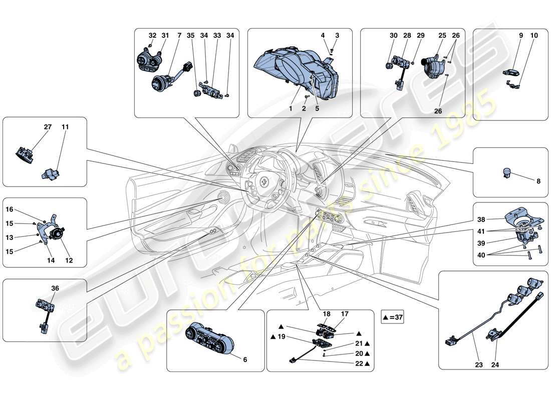 part diagram containing part number 87292400