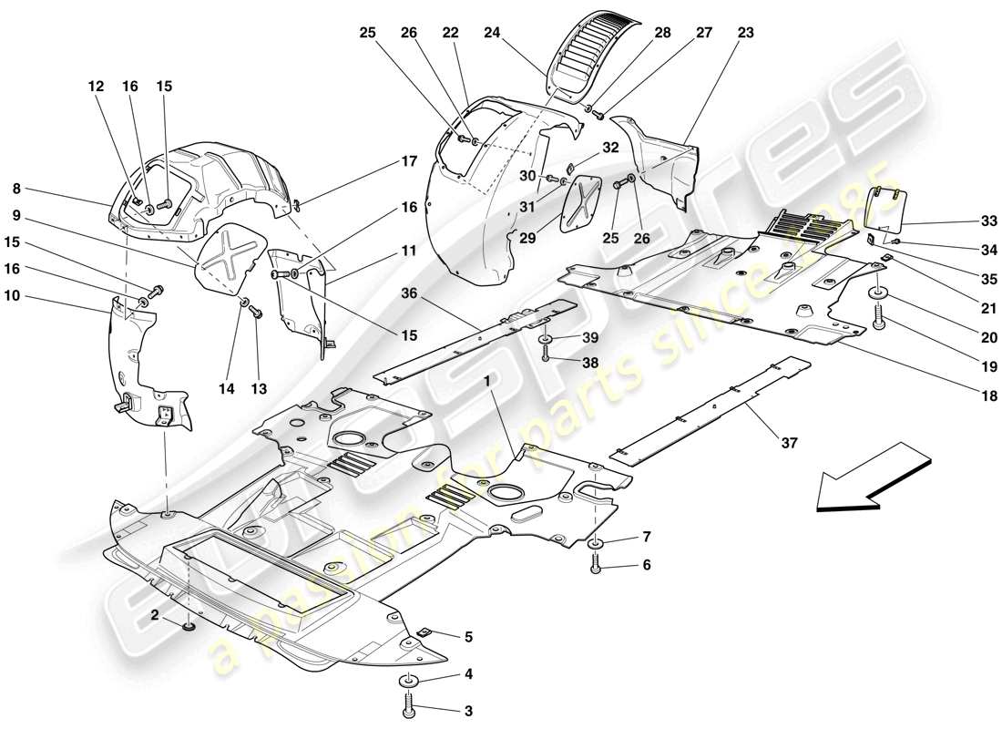 part diagram containing part number 69864900