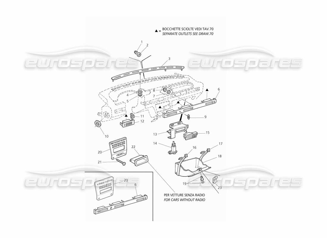 a part diagram from the maserati qtp v8 evoluzione parts catalogue