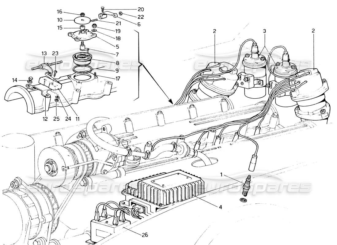 part diagram containing part number dt 3 uni 5588