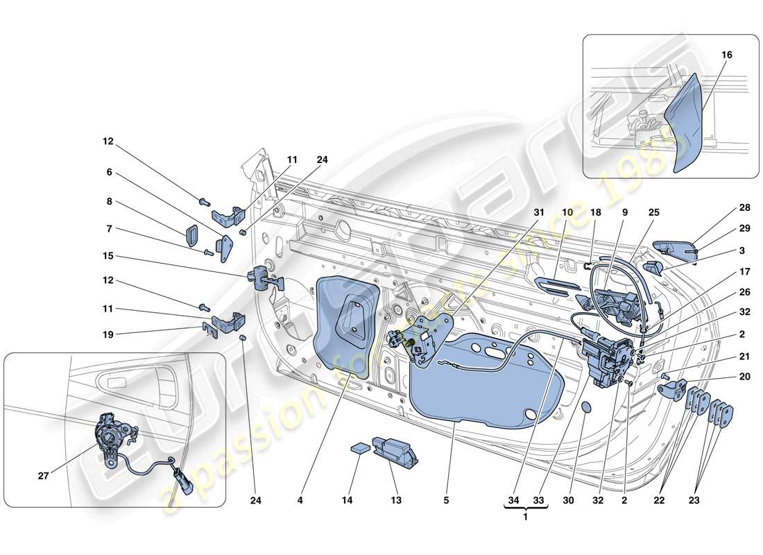 a part diagram from the ferrari 458 speciale (europe) parts catalogue